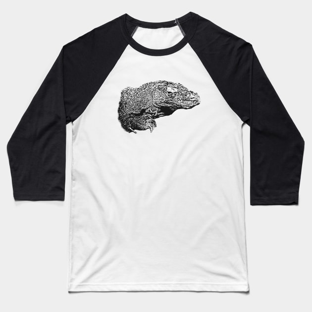 Komodo dragon Baseball T-Shirt by Guardi